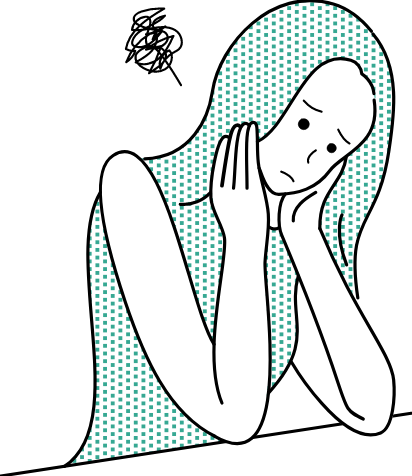 悩んでいる女性