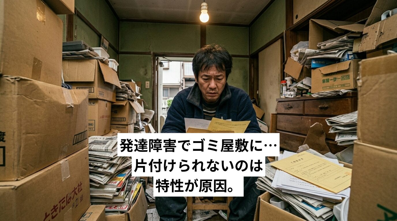 発達障害でゴミ屋敷に…片付けられないのは特性が原因。業者依頼という選択肢を解説