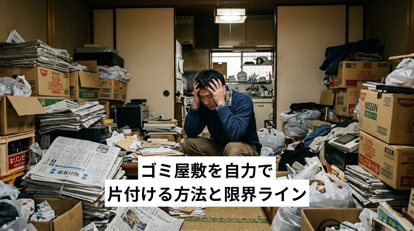 ゴミ屋敷を自力で片付ける方法と限界ライン
