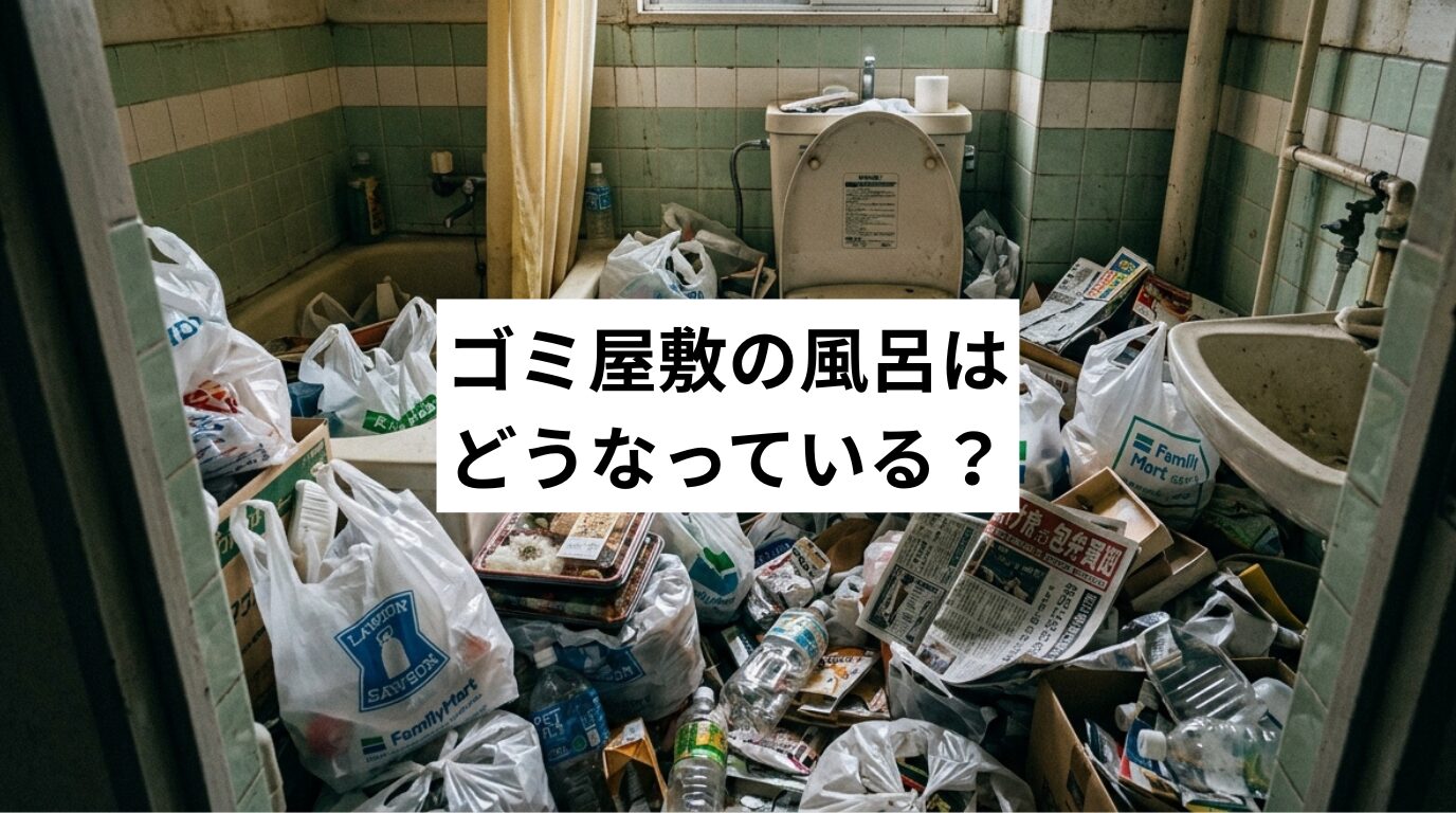 ゴミ屋敷の風呂はどうなっている？リスク・実態・解決策を専門家が解説