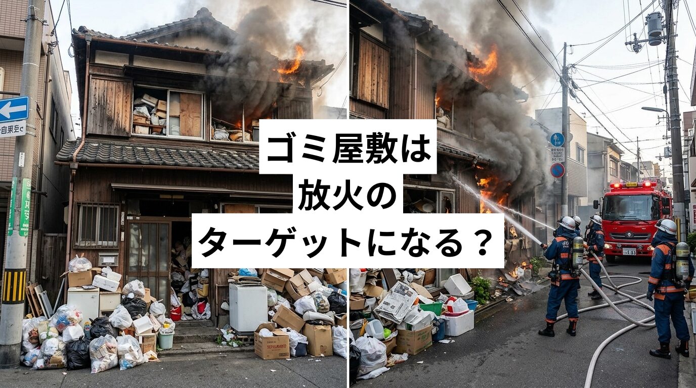 ゴミ屋敷は放火のターゲットになる？火災リスクの理由と今すぐできる対策