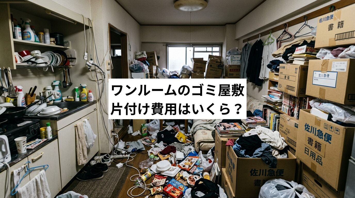 ワンルームのゴミ屋敷片付け費用はいくら？相場・変動要因・損しない見積もり比較まで解説