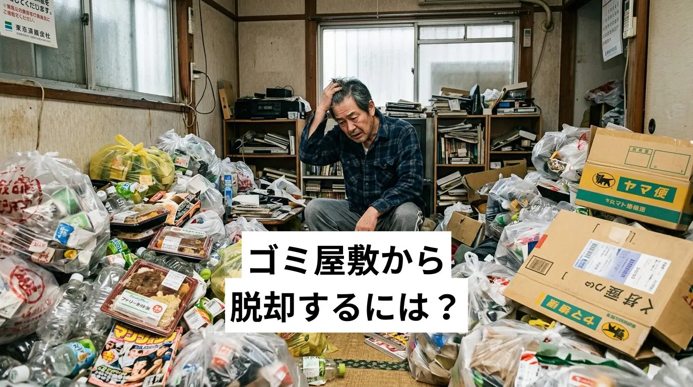 ゴミ屋敷・汚部屋から脱却するには?原因・リスク・レベル別の方法を専門家が解説