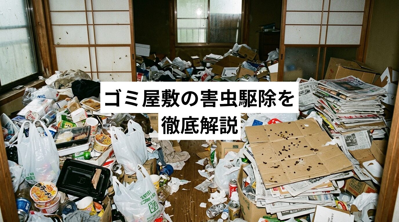 ゴミ屋敷の害虫駆除を徹底解説｜虫の種類・原因・リスク・駆除方法まとめ