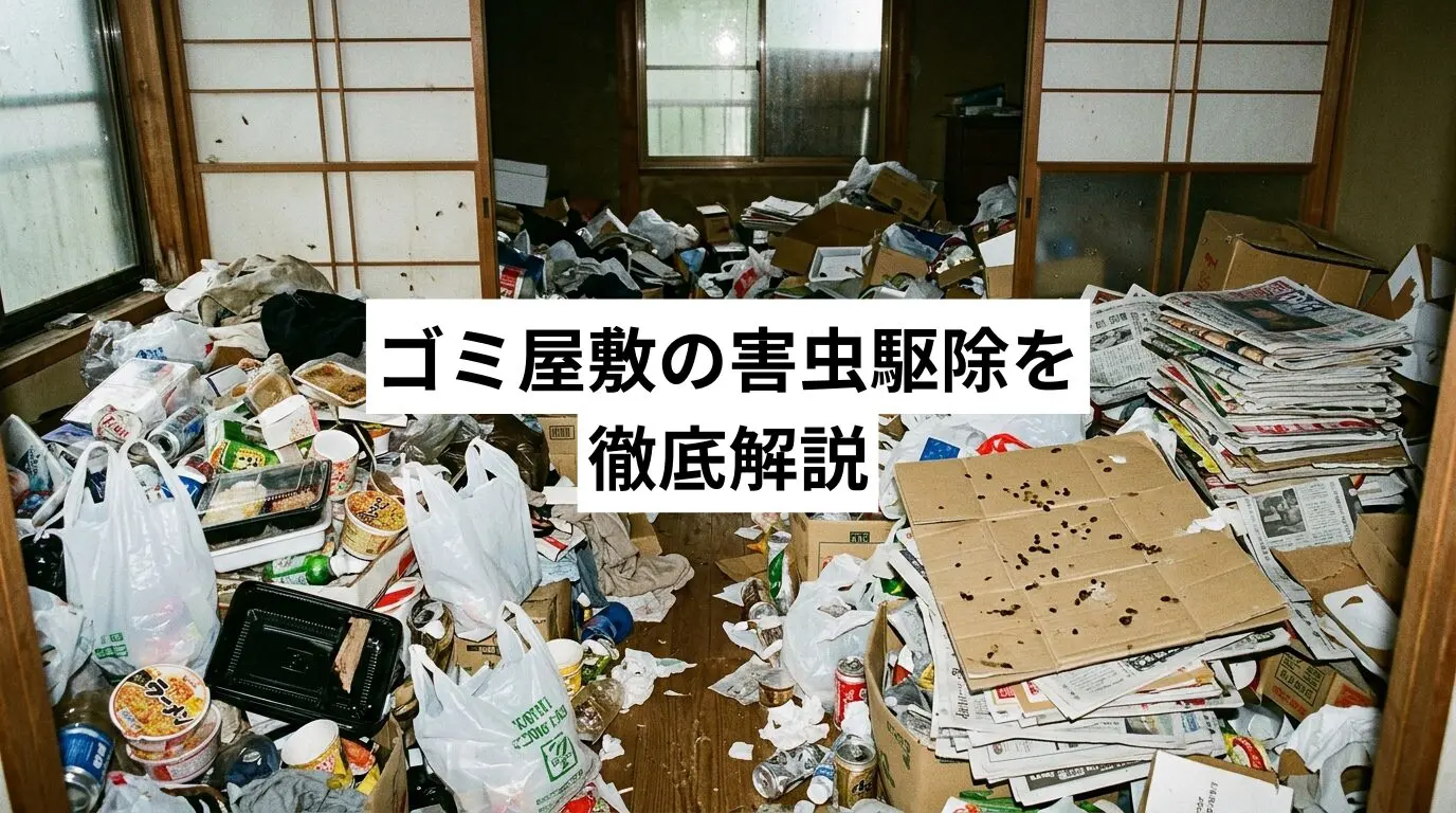 ゴミ屋敷・汚部屋の害虫駆除を徹底解説|虫の種類・原因・リスク・駆除方法まとめ