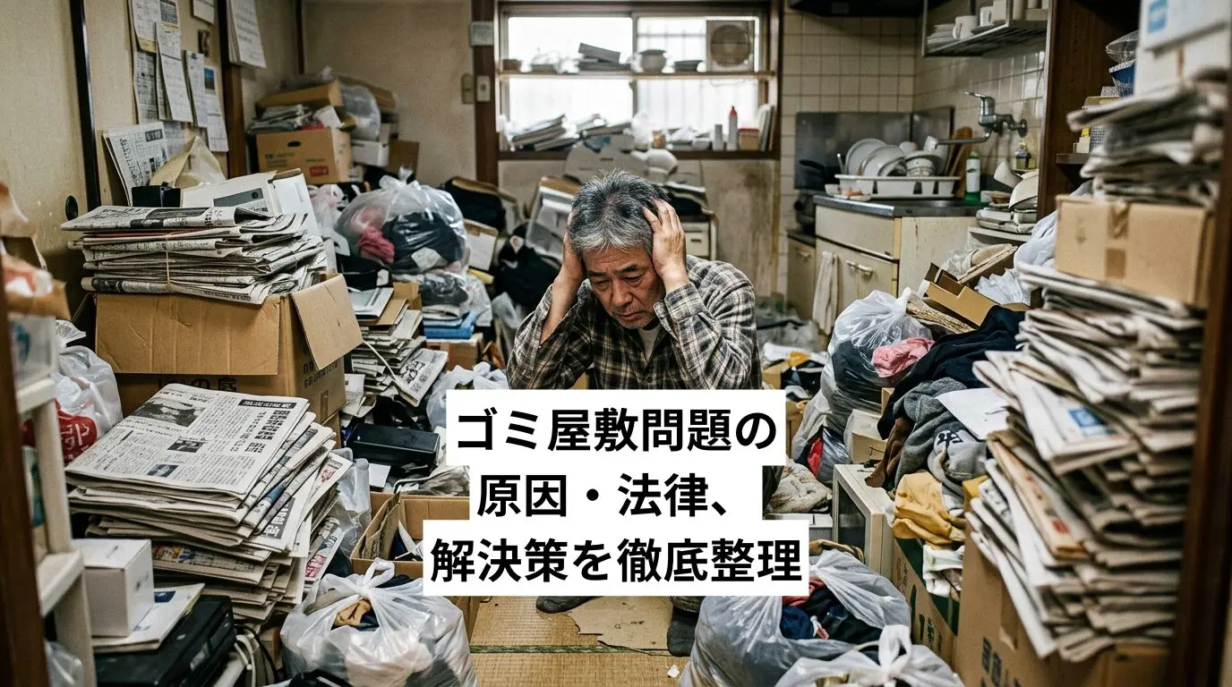 ゴミ屋敷・汚部屋問題の原因・法律・解決策を徹底整理｜費用・近隣バレ・家族の説得まで不安を一気に解消