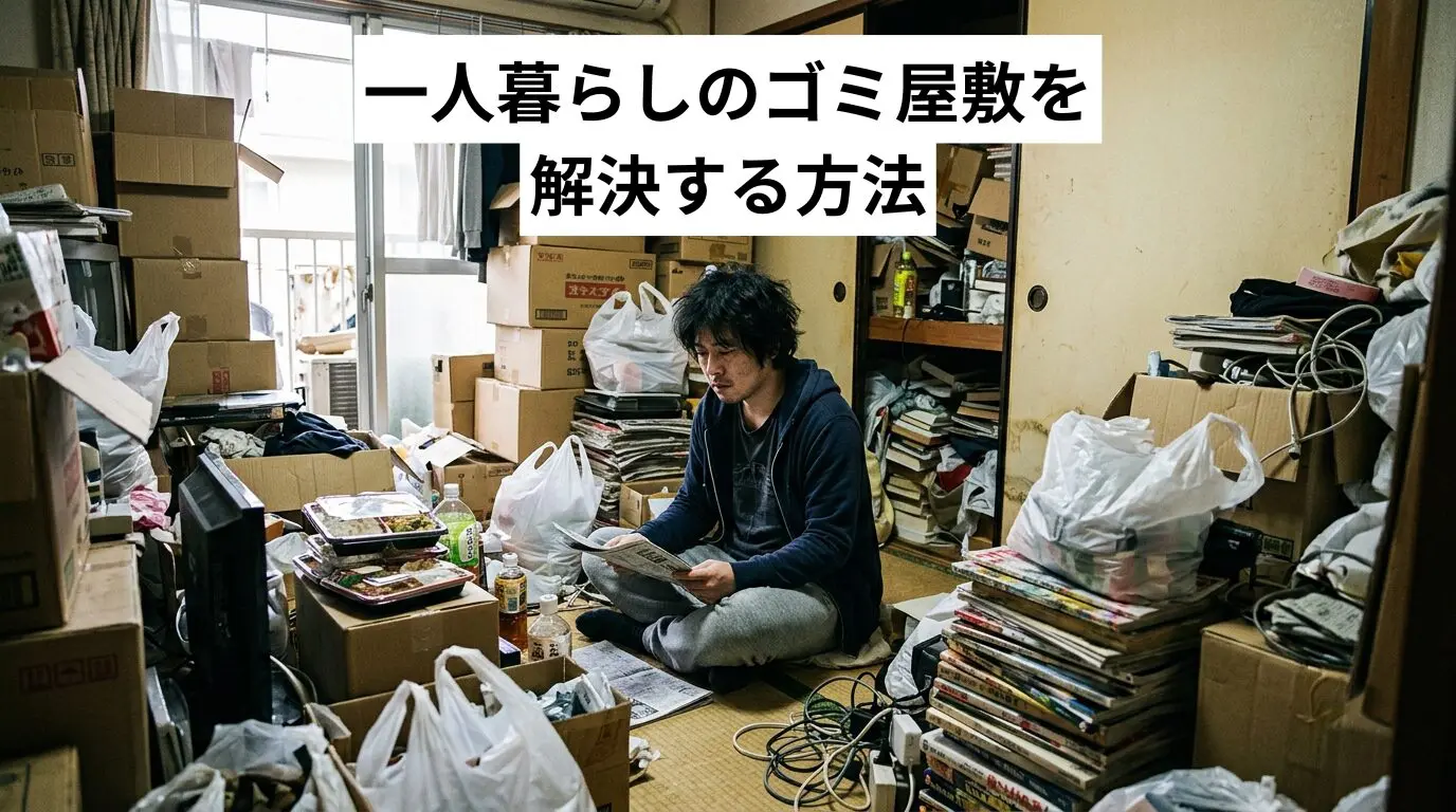 一人暮らしのゴミ屋敷・汚部屋を解決する方法｜原因・リスク・費用の目安まで完全ガイド