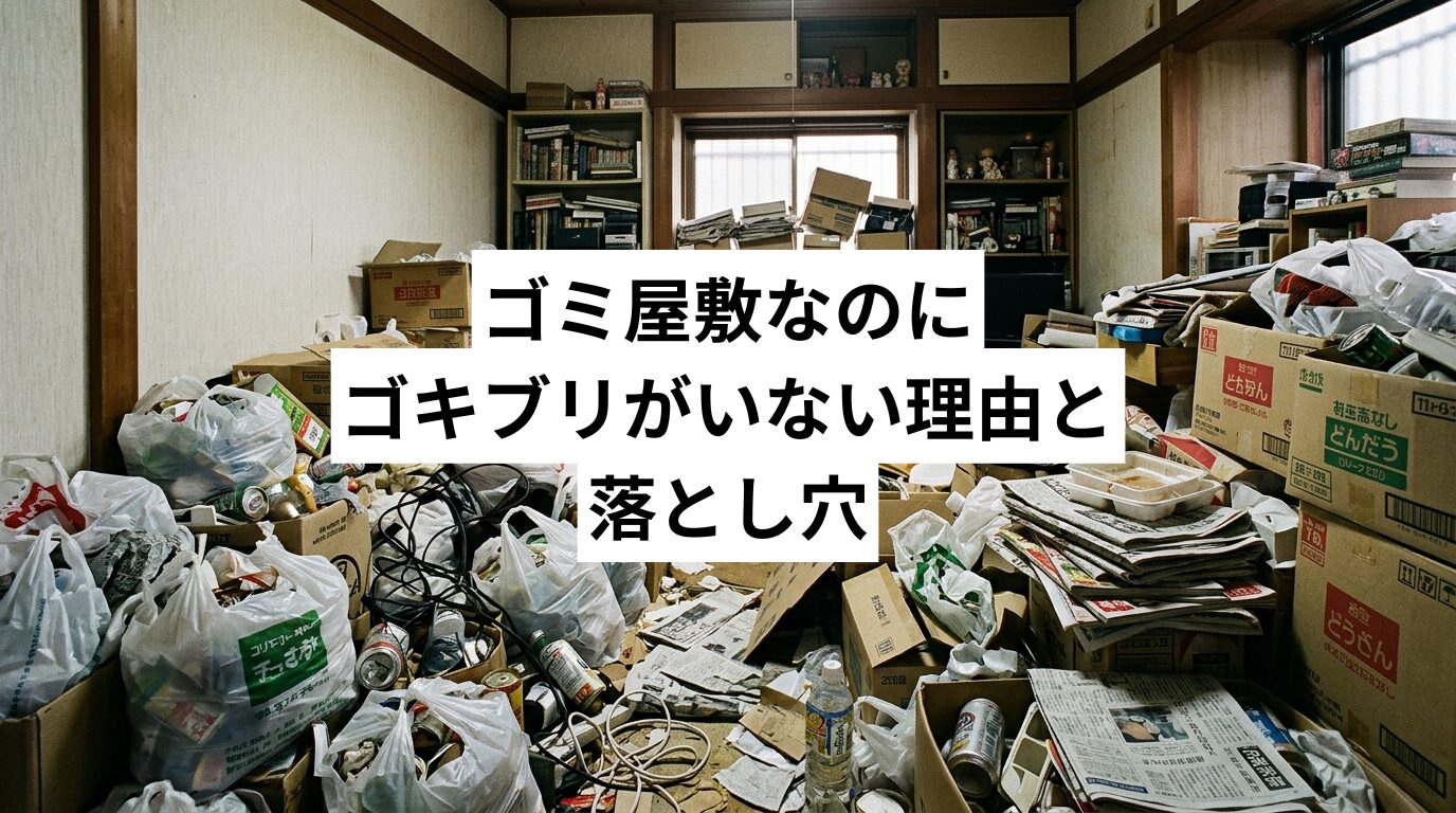 ゴミ屋敷なのにゴキブリがいない理由と落とし穴｜特徴・潜伏サイン・寄せ付けない工夫・片付け方まで解説
