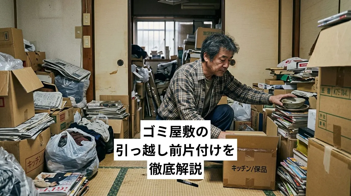 ゴミ屋敷・汚部屋の引っ越し前片付けを徹底解説｜業者が断る理由から費用・近隣バレ対策まで