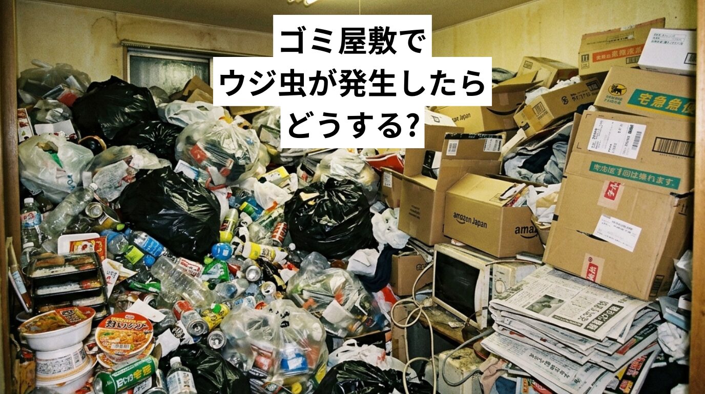 ゴミ屋敷でウジ虫が発生したらどうする?原因・リスク・解決方法をプロが解説