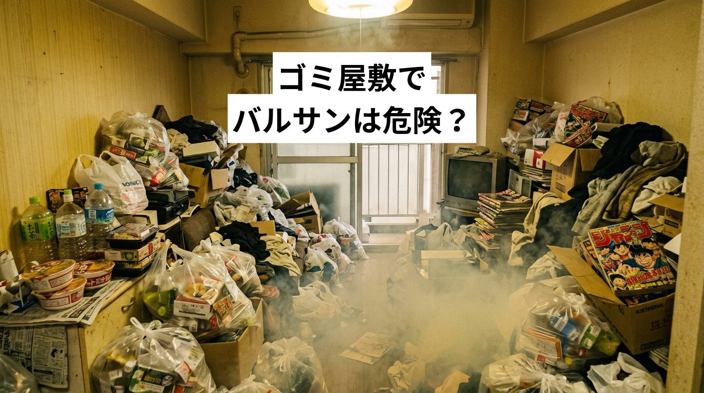ゴミ屋敷でバルサンは危険?ゴキブリ大移動と火災リスク・業者対応まで徹底解説