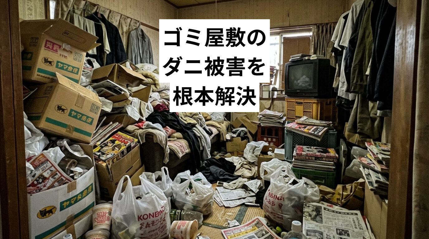 ゴミ屋敷のダニ被害を根本解決|種類・原因・対処法と費用の目安を専門業者が解説
