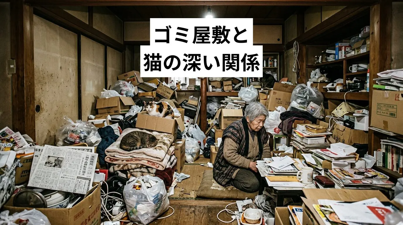 ゴミ屋敷・汚部屋と猫の深い関係｜セルフネグレクトが原因？気づきから解決までの全手順