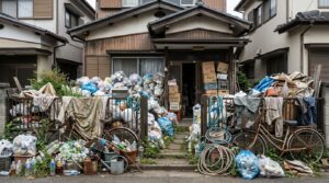 庭にゴミや不用品が積み上がって困っていませんか？廃タイヤ・古農具・家電など庭に溜まりがちなものの種類、放置したときの衛生・安全・近隣リスク、自力か業者かの判断基準まで、ゴミ屋敷清掃の専門家がわかりやすく解説します。