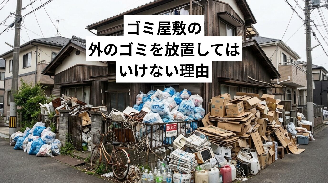 ゴミ屋敷の外のゴミを放置してはいけない理由｜リスクと解決策を専門家が解説