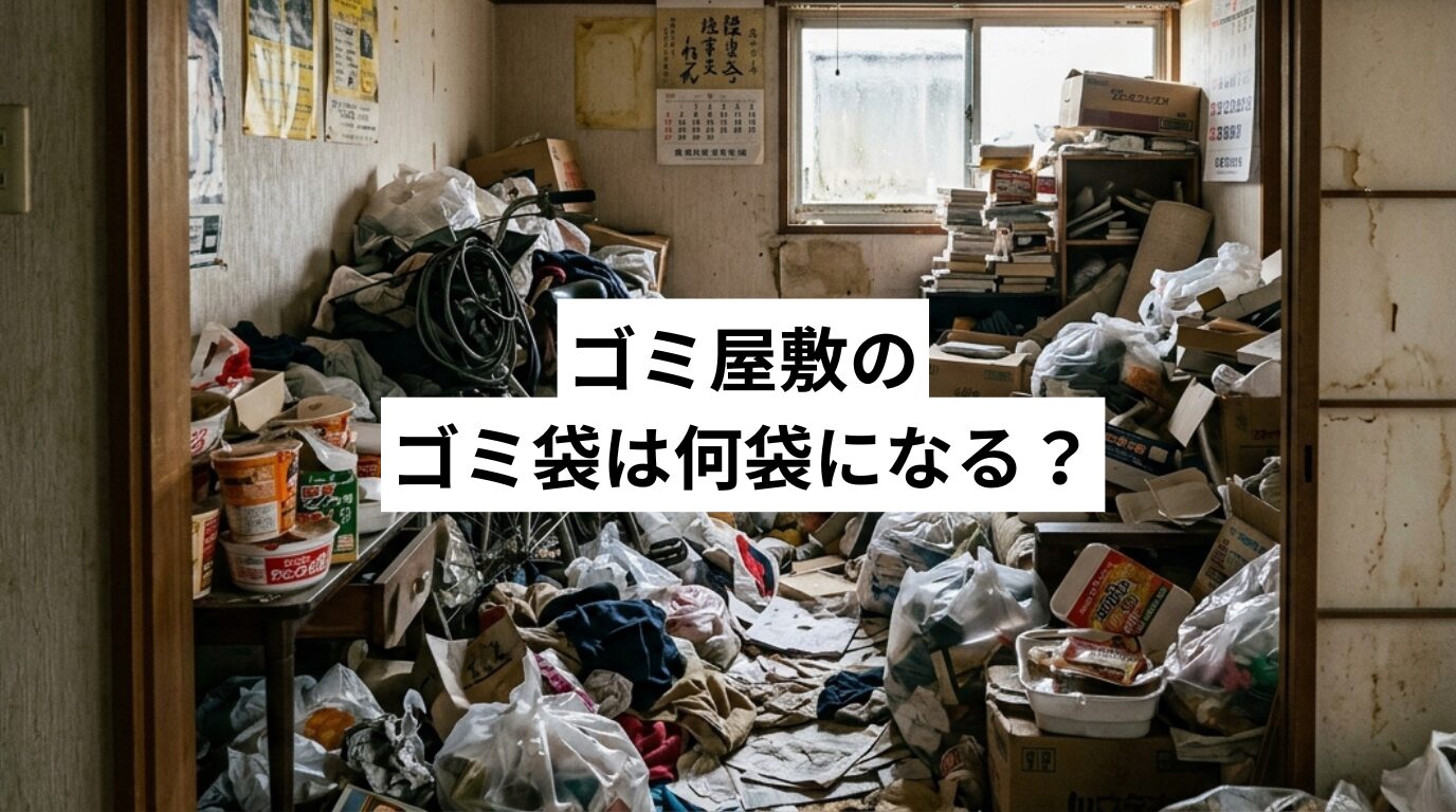 ゴミ屋敷のゴミ袋は何袋になる？間取り別の目安と作業前に知っておきたいこと