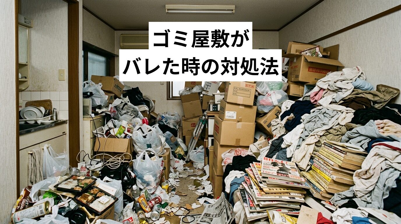ゴミ屋敷がバレた時の対処法|なぜバレる・どうなる・その後の動き方を解説