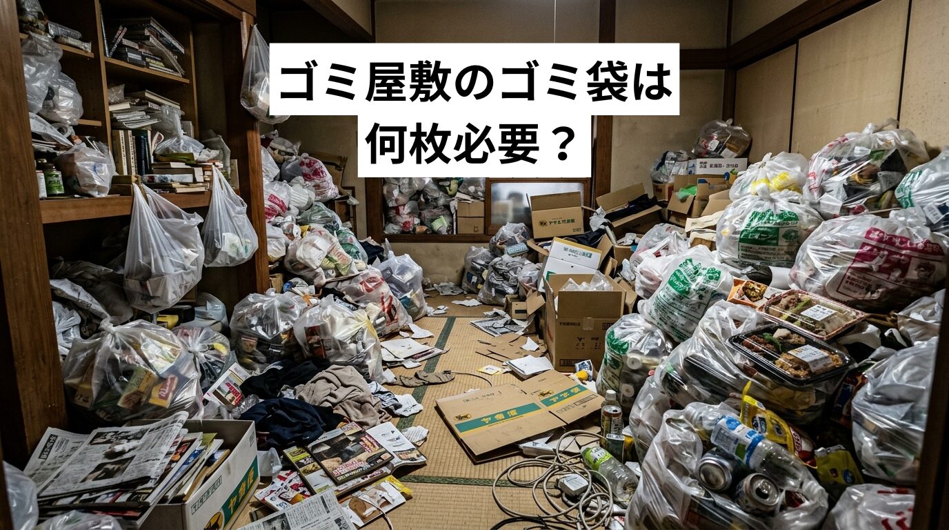 ゴミ屋敷のゴミ袋は何枚必要？間取り・汚れ度別の枚数目安と選び方・詰め方を現場視点で解説