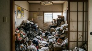 ゴミ屋敷の片付けでゴミ袋が何袋になるか、間取り・汚れの程度別に目安を解説。袋数から費用を見立てる方法、作業前の危険物チェック、自力か業者かを判断する5つの軸まで、現場スタッフの知見をもとにわかりやすく整理しています。