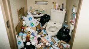 ゴミ屋敷でトイレが使えなくなった場合、女性はどうしているのか。ペットボトル・外出対応などの実態から、生理処理の困難・感染リスク・状態チェック・業者依頼のタイミングまで、現場の知見をもとにわかりやすく解説します。