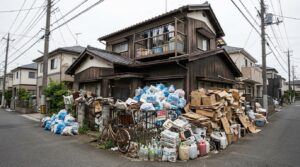 ゴミ屋敷の外側に積まれたゴミは、近隣トラブル・害虫・行政指導など深刻なリスクを招きます。深刻度レベル別の対処法、費用の目安、外からは綺麗に見える場合の落とし穴まで、ゴミ屋敷清掃の専門業者がわかりやすく解説します。