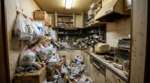 ゴミ屋敷の台所は害虫・悪臭・火災リスクが集中する最優先エリアです。自分で安全に片付ける順番と手順、汚れレベルのチェック方法から、プロに依頼した場合の費用目安・業者選びのポイントまで、現場知見をもとにわかりやすく解説します。