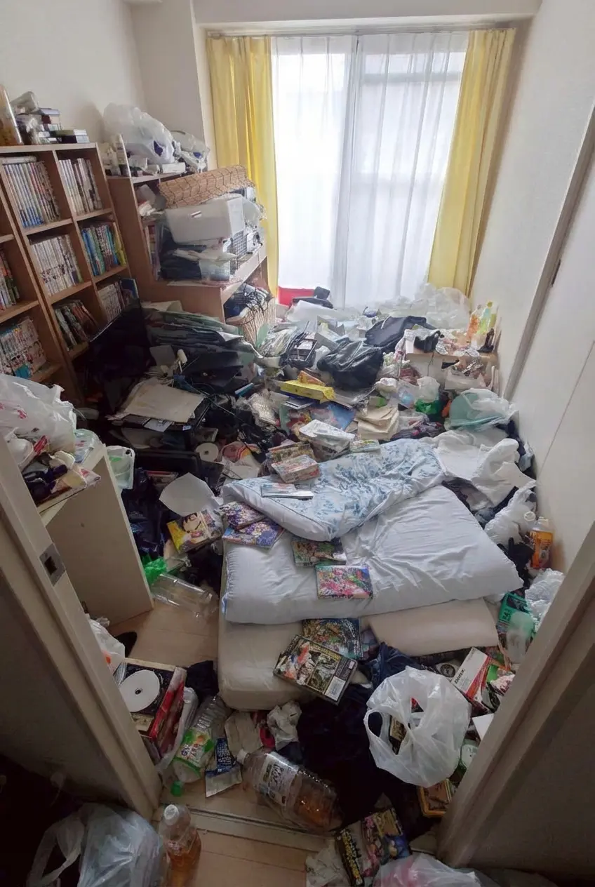 1LDKのゴミ屋敷片付け実績 愛知県 名古屋市千種区 駅前 アパート_片付け前_34229