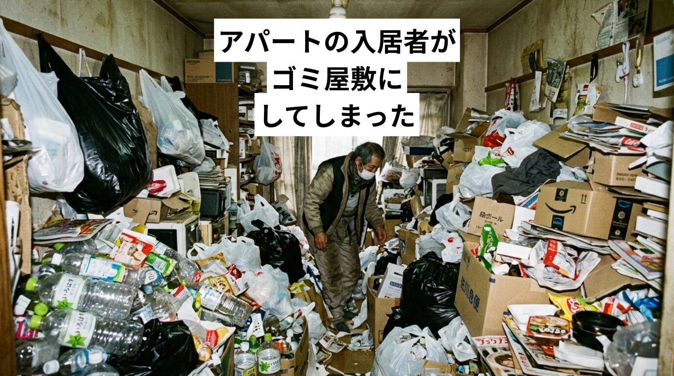 アパートの入居者がゴミ屋敷に——大家が取るべき対応手順と費用・法的リスクを徹底解説
