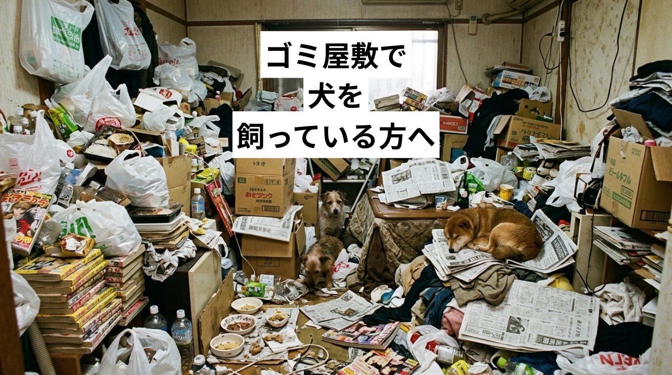 ゴミ屋敷で犬を飼っている方へ|原因・危険性・解決方法を徹底解説