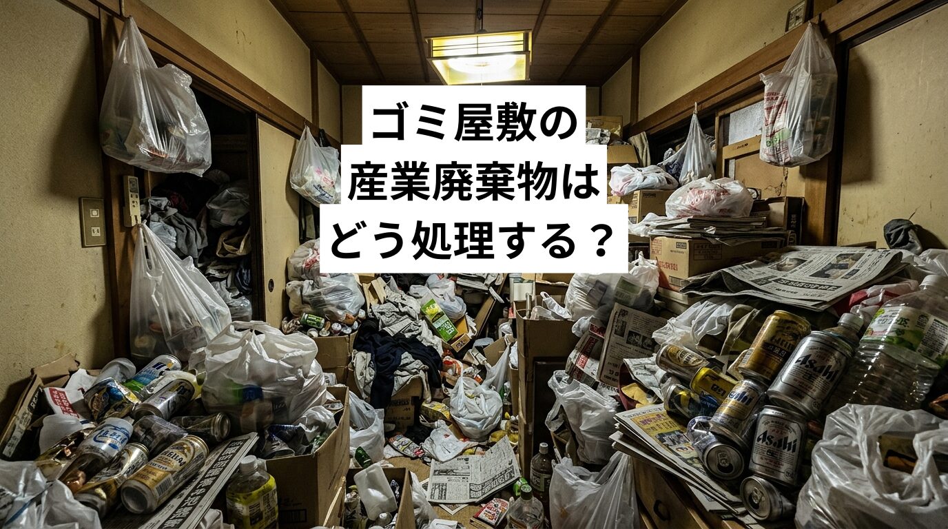 ゴミ屋敷の産業廃棄物はどう処理する?一般廃棄物との違いと違法業者を避ける見分け方