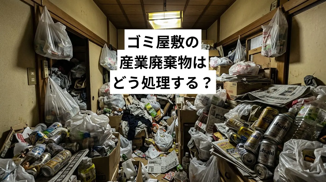 ゴミ屋敷・汚部屋の産業廃棄物はどう処理する？一般廃棄物との違いと違法業者を避ける見分け方