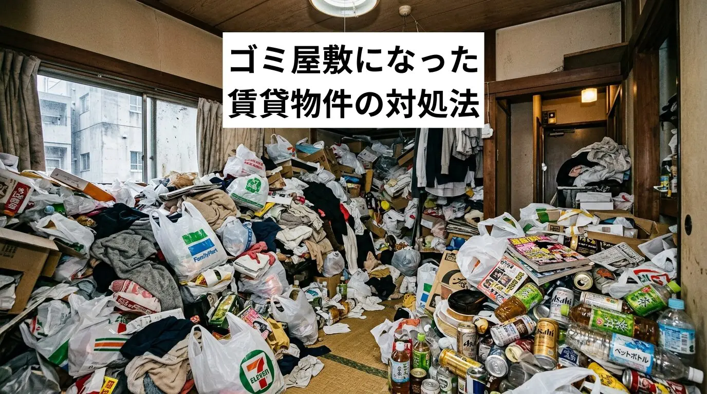 ゴミ屋敷・汚部屋になった賃貸物件の対処法｜大家が知るべき法律・行政対応と費用負担の切り分け