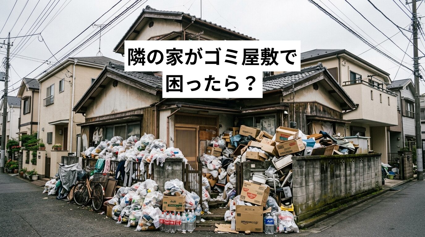 隣の家がゴミ屋敷・汚部屋で困ったら？今すぐできる対処法と相談先・費用の考え方を解説