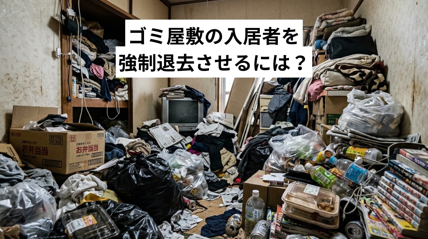 ゴミ屋敷の入居者を強制退去させるには？流れ・費用・原状回復まで徹底解説