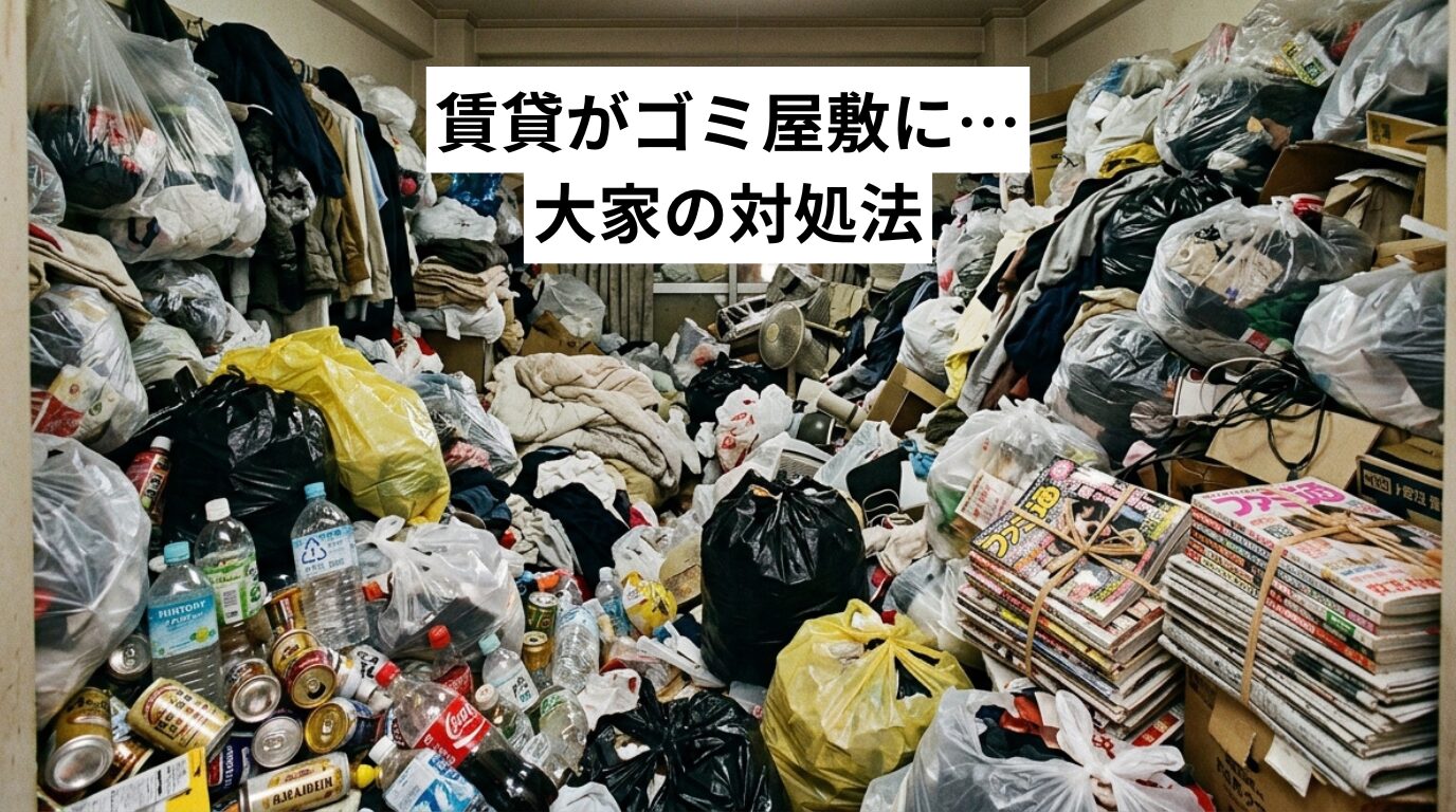 賃貸がゴミ屋敷に…大家の対処法と費用負担・原状回復の進め方