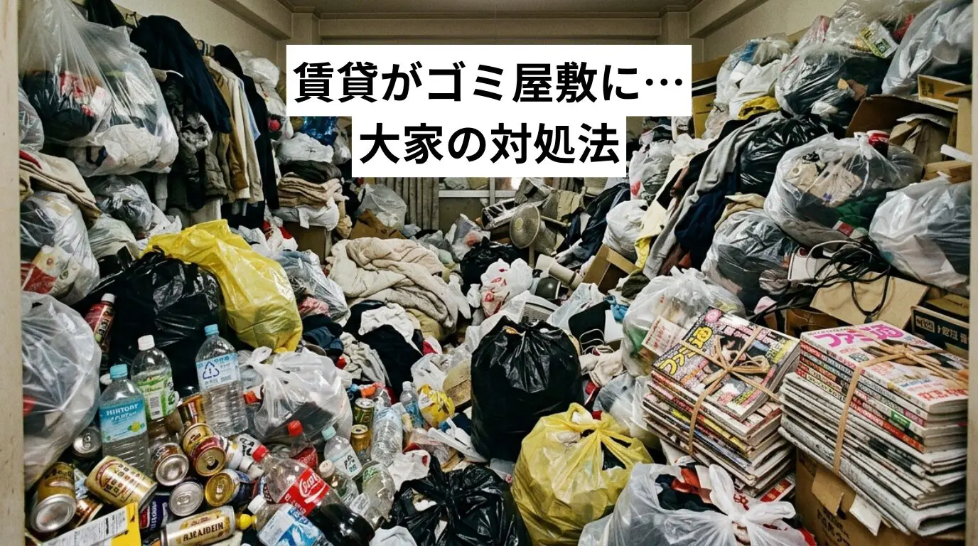 賃貸がゴミ屋敷・汚部屋に…大家の対処法と費用負担・原状回復の進め方