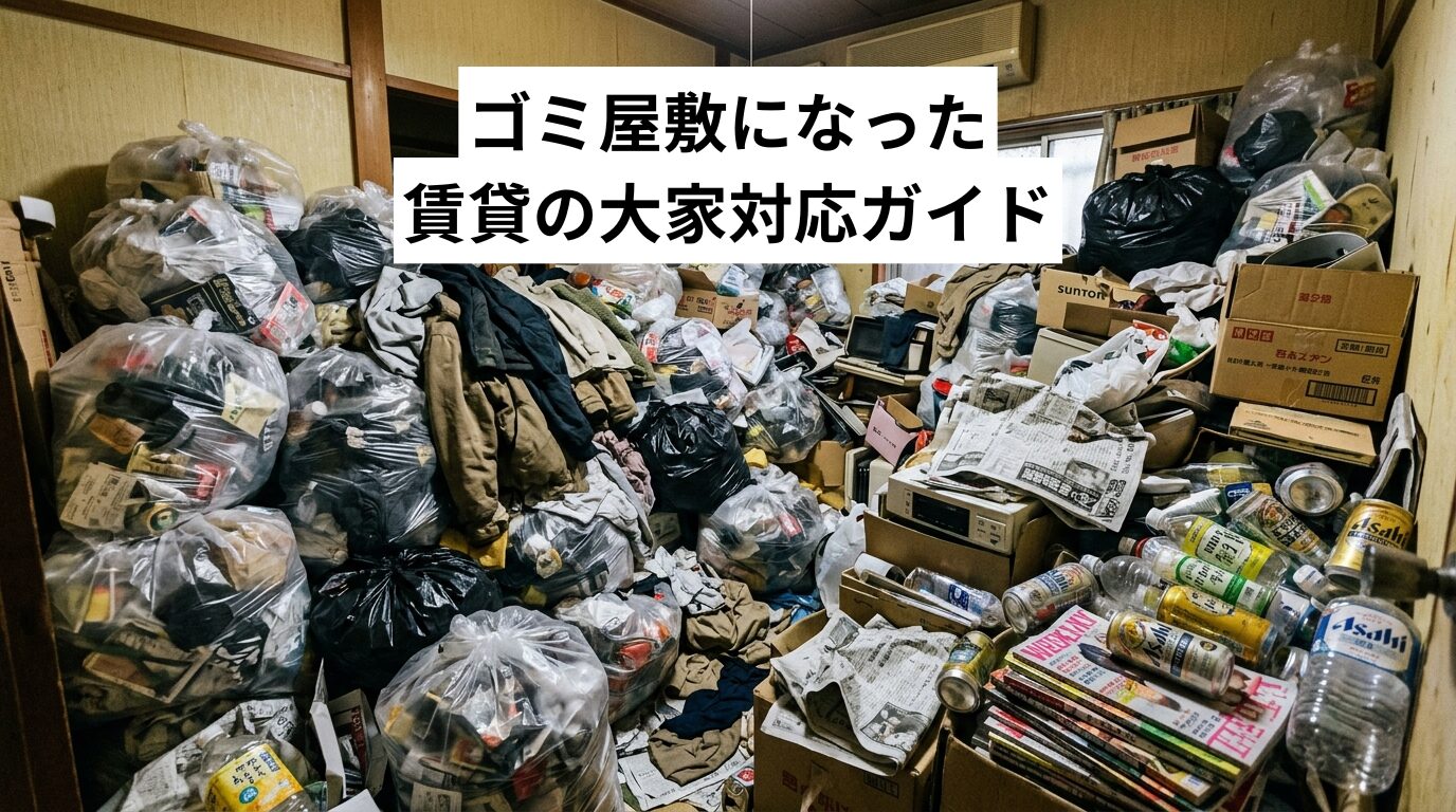ゴミ屋敷になった賃貸の大家対応ガイド｜法律・費用・行政まで失敗しない進め方