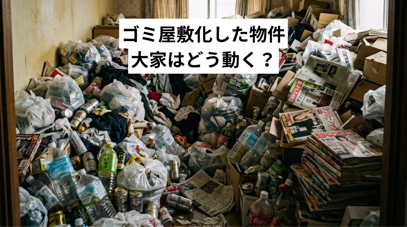 ゴミ屋敷化した物件、大家はどう動く？費用負担・原状回復・進め方を専門業者が解説