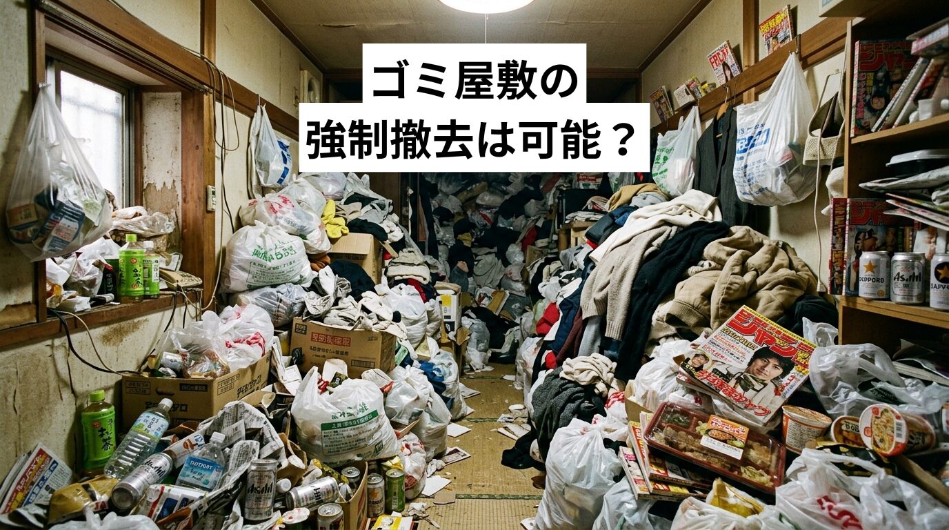ゴミ屋敷の強制撤去は可能？行政代執行と合法的に退去させる手順を徹底解説