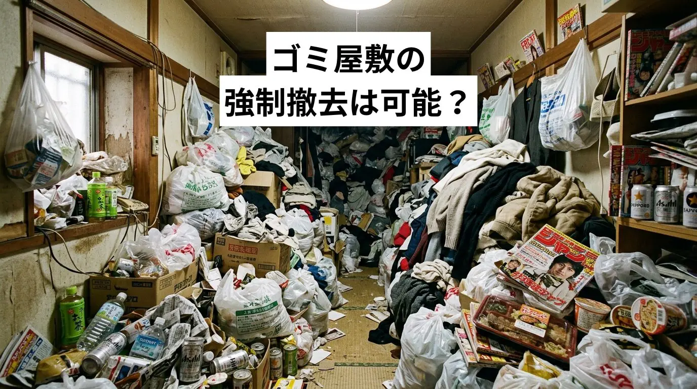 ゴミ屋敷・汚部屋の強制撤去は可能？行政代執行と合法的に退去させる手順を徹底解説
