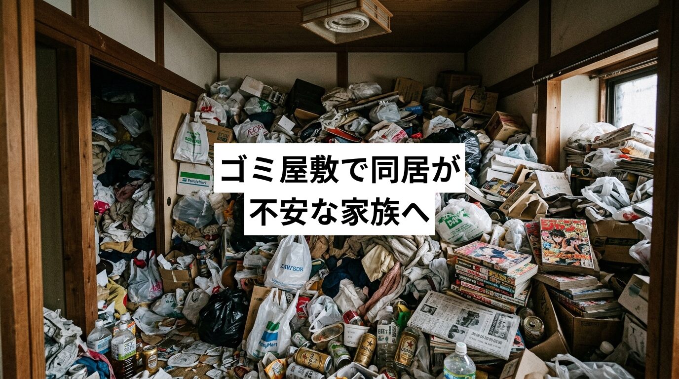 ゴミ屋敷・汚部屋で同居が不安な家族へ｜義実家・同居家族を責めずバレずに解決する完全ガイド