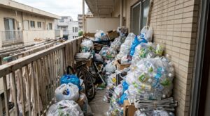 ベランダがゴミ屋敷化してお困りの方へ。放置リスク、自力で清掃する方法と限界、業者に頼んだときの料金目安をわかりやすく解説。近隣バレや費用の不安を解消し、安心して片付けに踏み出すための判断材料をまとめました。全国対応・無料相談OK。
