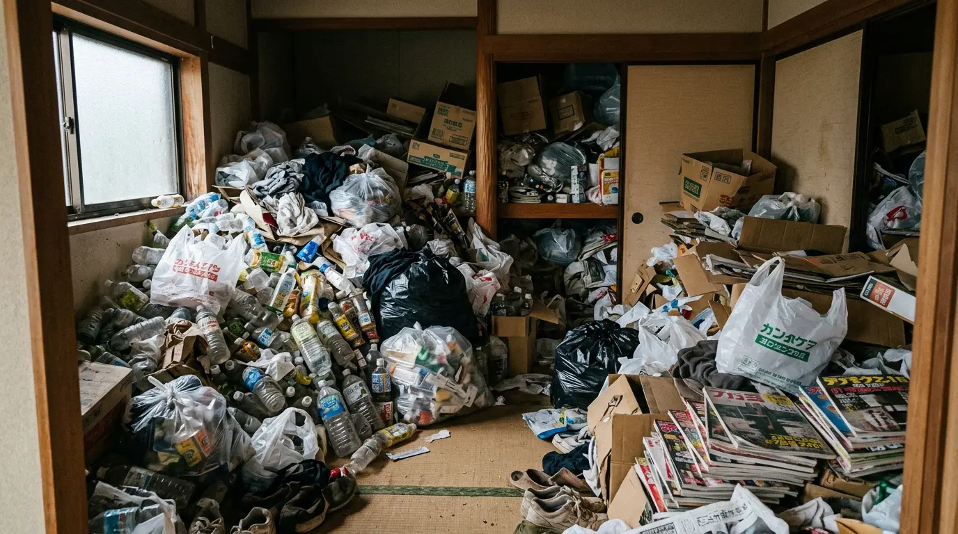 親のゴミ屋敷に悩む家族へ。片付けを拒む親への声かけ方、放置リスクと限界ラインの見極め、費用の目安、近所にバレず遠方からでも進められる依頼の流れまで、家族が無理なく解決へ動くための手順をやさしく解説します。まずは無料相談から始めれば大丈夫です。