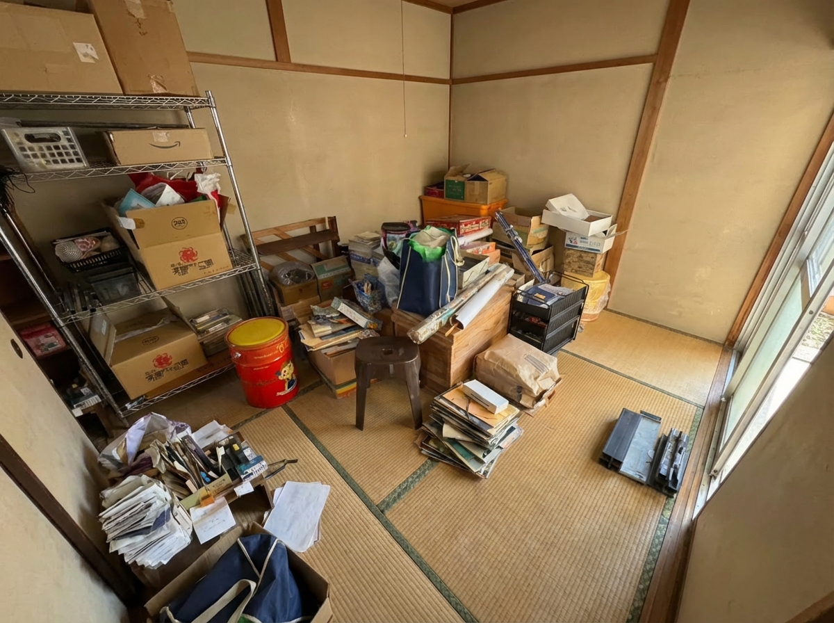 4DKのゴミ屋敷片付け実績 北海道 札幌市中央区 旧市街 戸建て_片付け前_36170