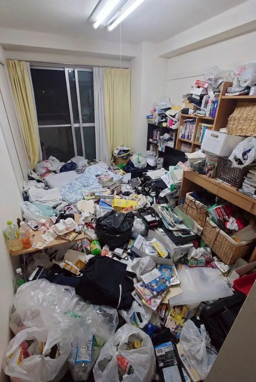 2DKのゴミ屋敷片付け実績 北海道 札幌市南区 中心部 マンション_片付け前_35264