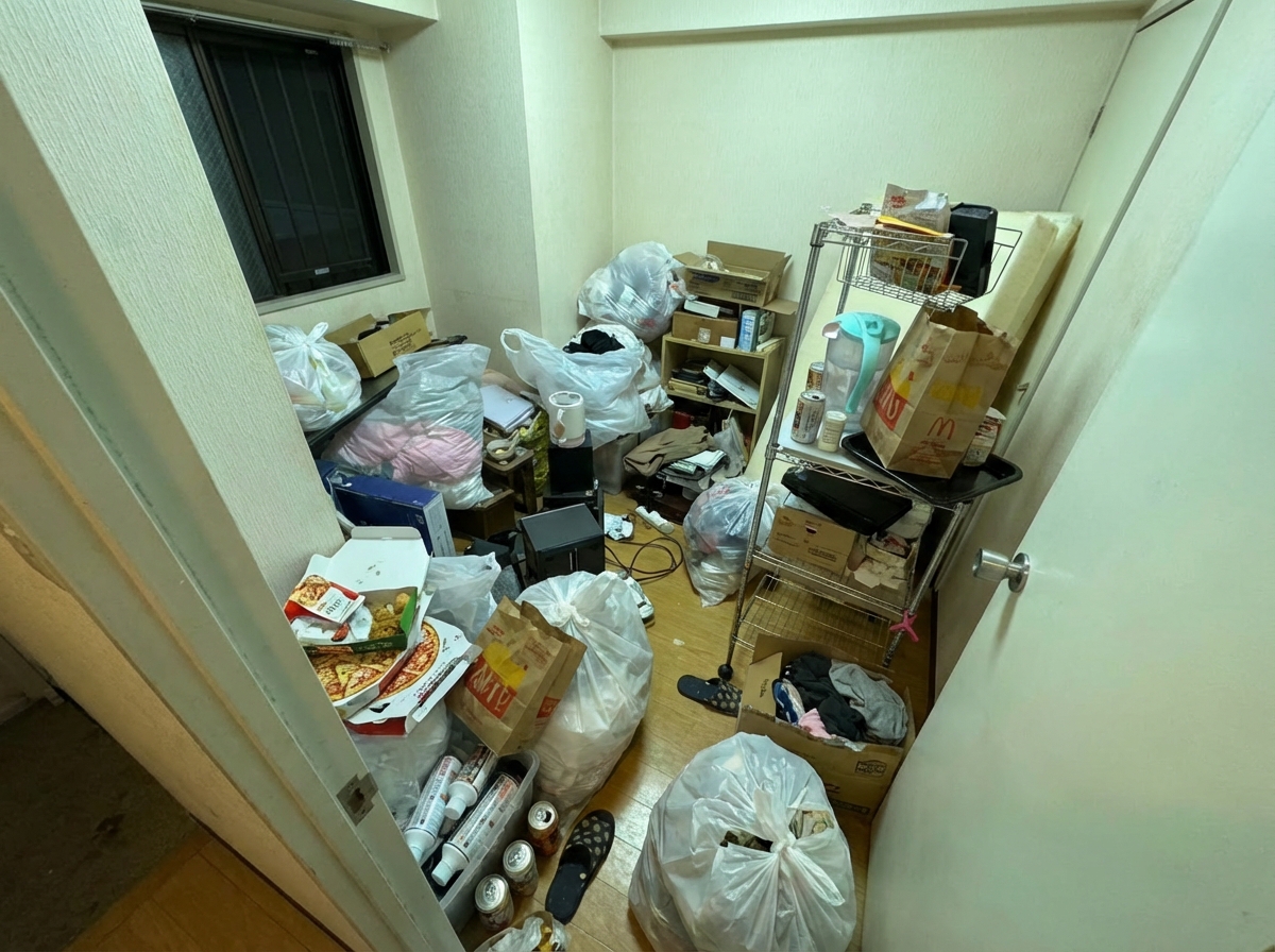 1LDKのゴミ屋敷片付け実績 奈良県 広陵町 中心部 集合住宅_片付け前_37038