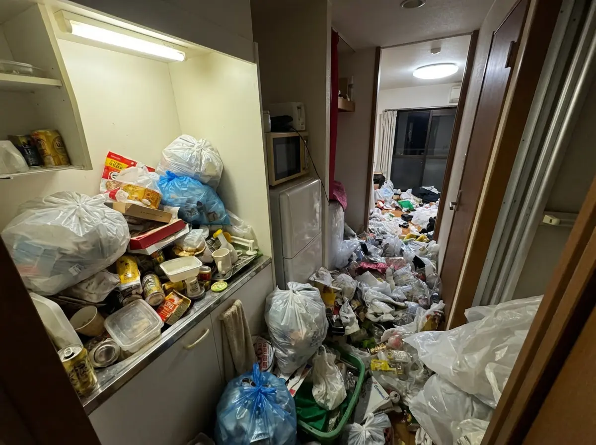 4LDK〜のゴミ屋敷片付け実績 広島県 広島市中区 郊外 アパート_片付け前_35123