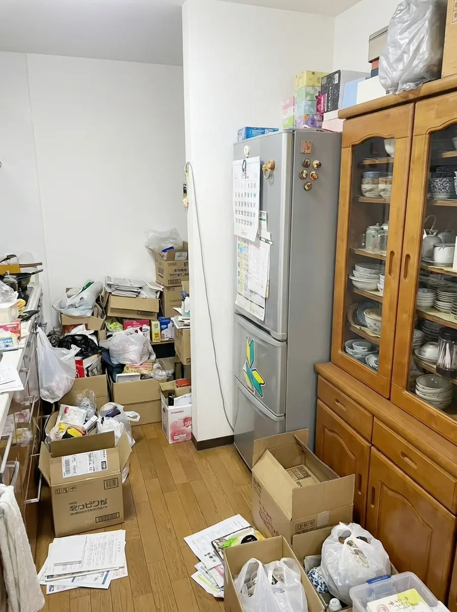 4LDK〜のゴミ屋敷片付け実績 広島県 広島市中区 郊外 団地_片付け前_35462