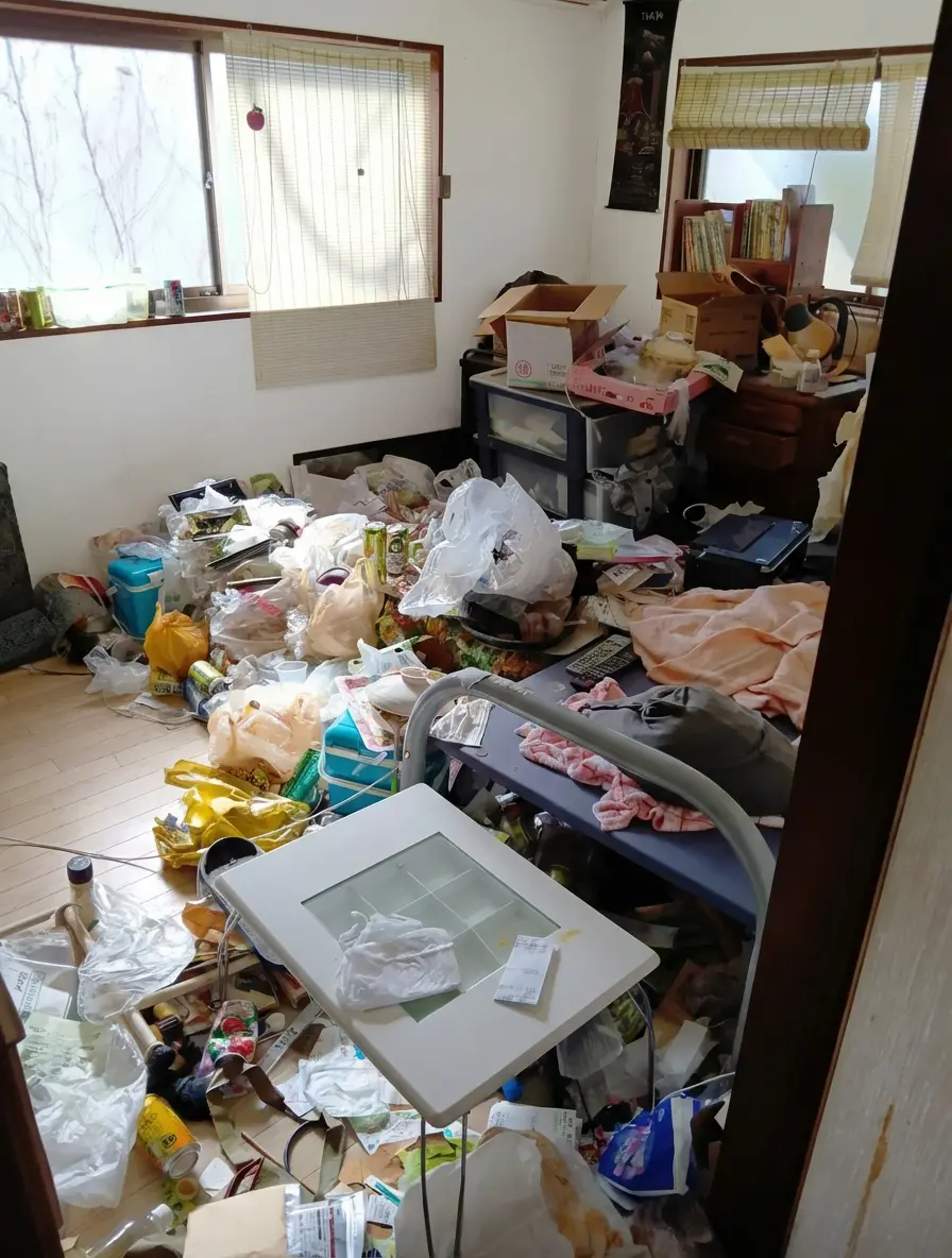 2DKのゴミ屋敷片付け実績 広島県 広島市南区 郊外 戸建て_片付け前_35490