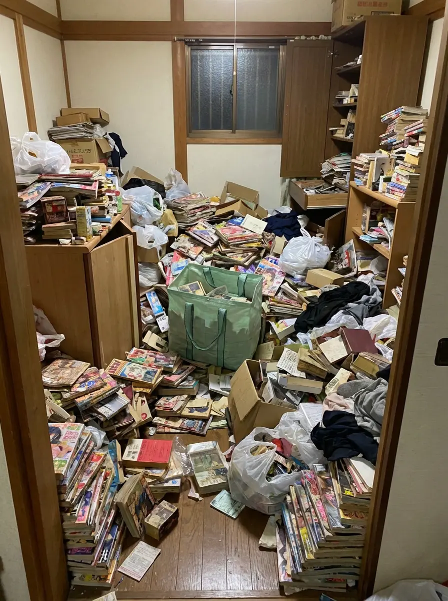 4LDK〜のゴミ屋敷片付け実績 広島県 広島市西区 郊外 集合住宅_片付け前_35506